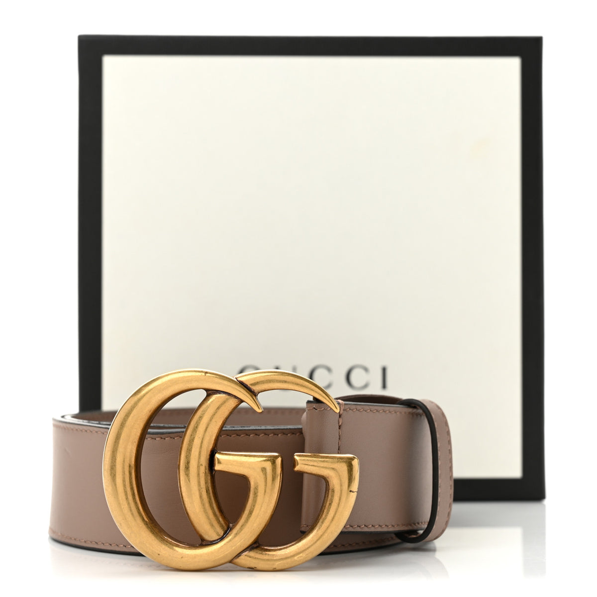 Gucci Calfskin Double G 40mm Belt 70 28 Porcelain Rose 9 of 9