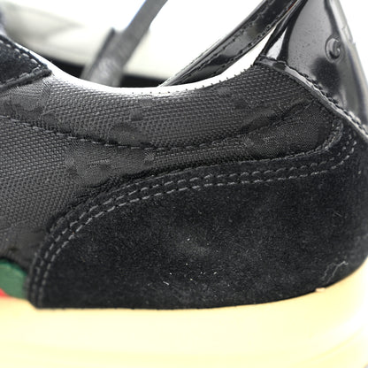 Gucci GG Suede Monogram Web Re-Motion Sneakers 35 Black 9 of 11