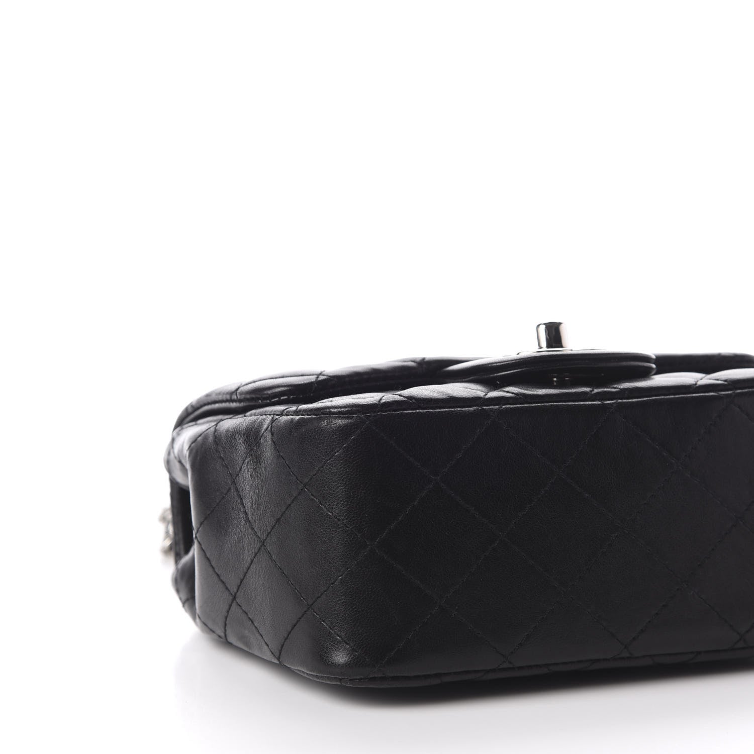 Chanel Lambskin Quilted Mini Square Flap Black 9 of 13