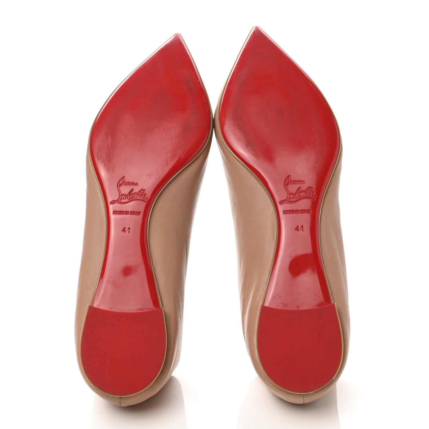 Christian Louboutin Nappa Ballalla Flats 41 Nude 5 of 7