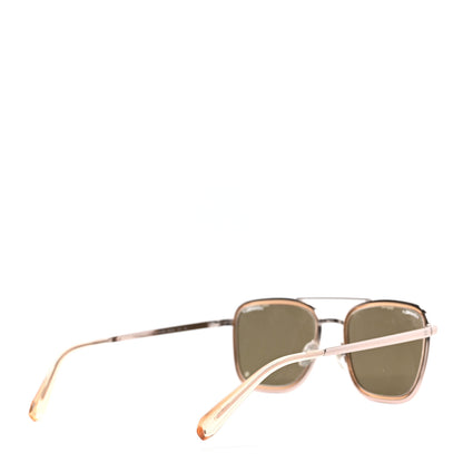 Chanel Metal Pilot Sunglasses 4241 Rose Gold 4 of 6