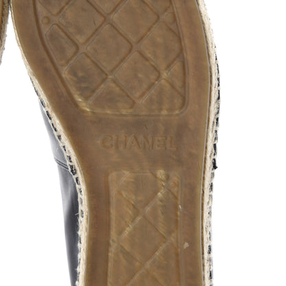 Chanel Lambskin CC Espadrilles 40 Black 9 of 13