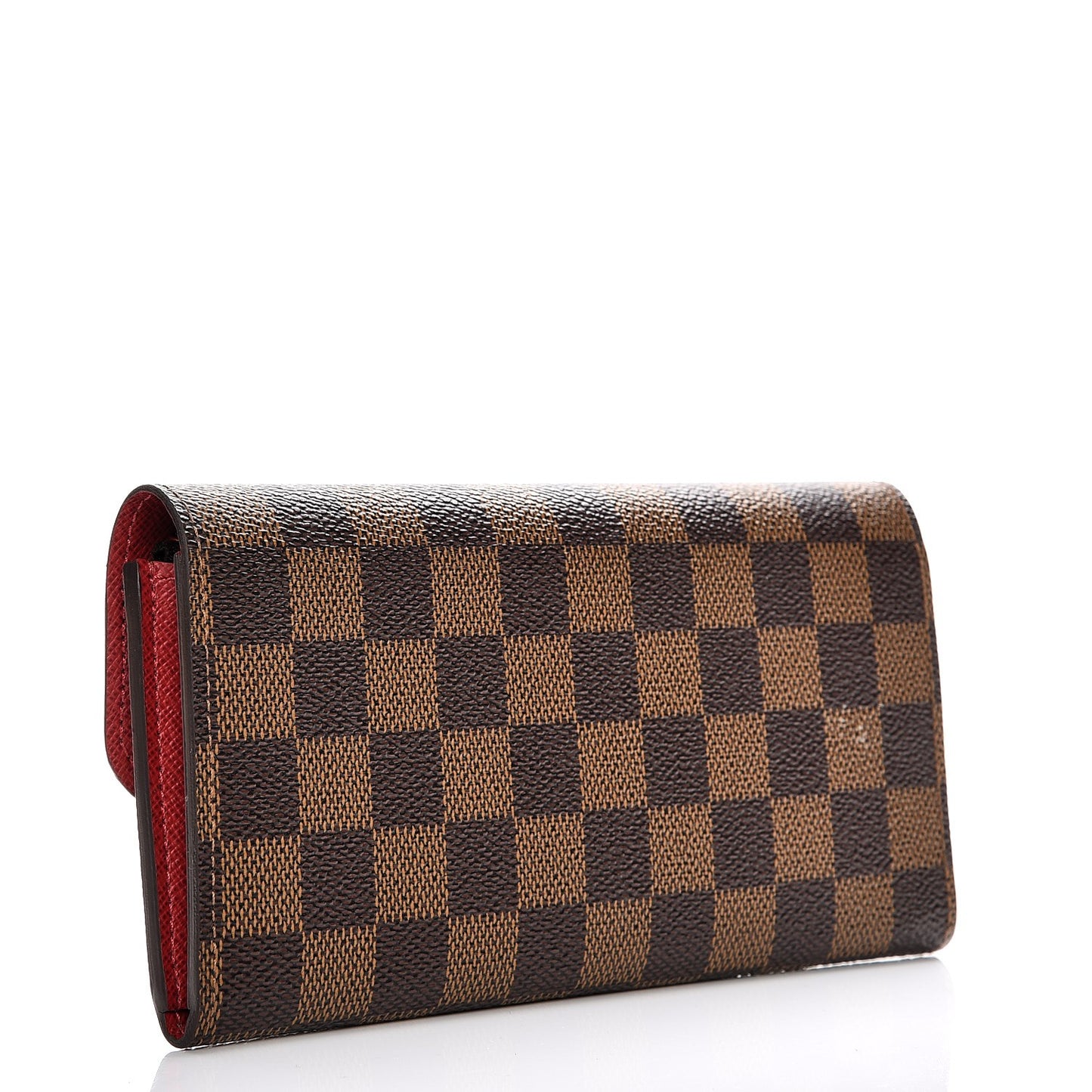 Damier Ebene Emilie Wallet Red