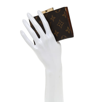 Louis Vuitton Monogram French Kiss Lock Coin Purse 2 of 8