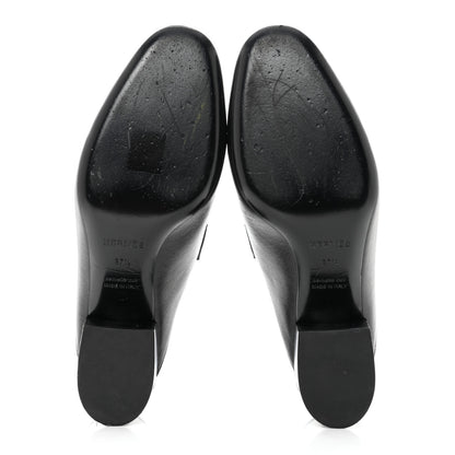 Hermes Goatskin Paradis Mules 37.5 Black 5 of 8