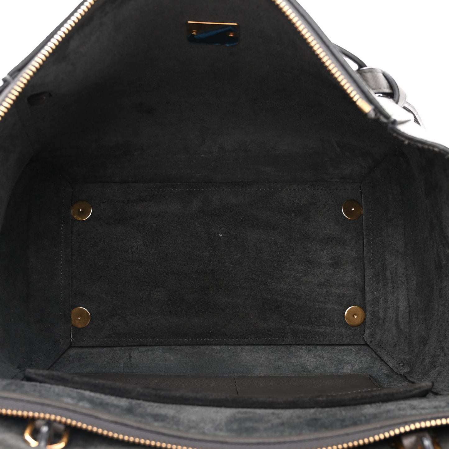 Grained Calfskin Mini Belt Bag Grey