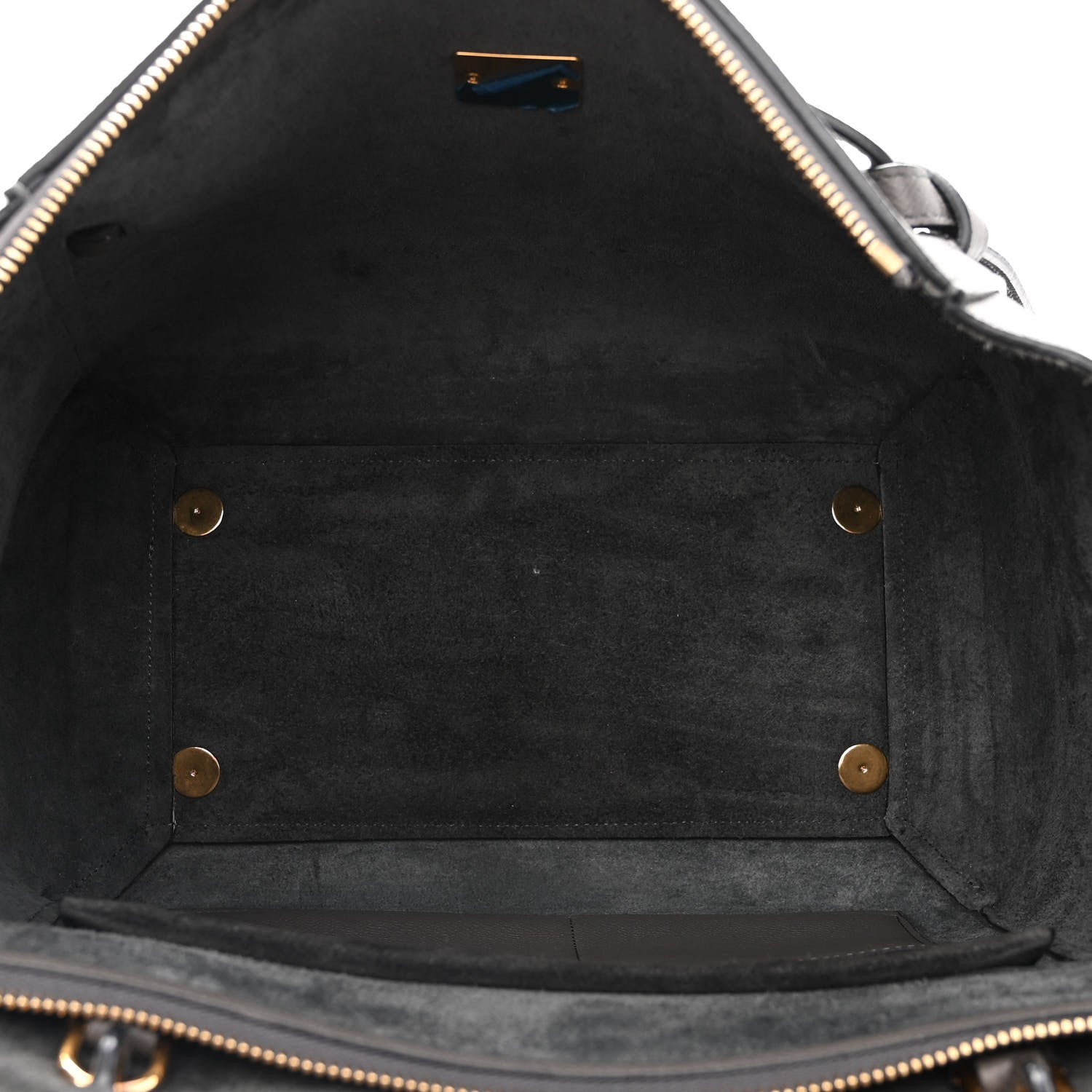Celine Grained Calfskin Mini Belt Bag Grey 5 of 12