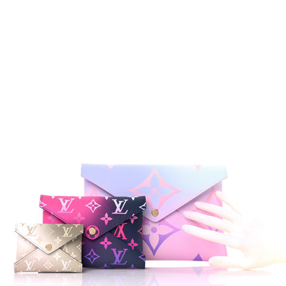 Louis Vuitton Monogram Giant Spring In The City Kirigami Pochette Set Sunrise Pastel Midnight Fuchsia Sunset Kaki 2 of 11