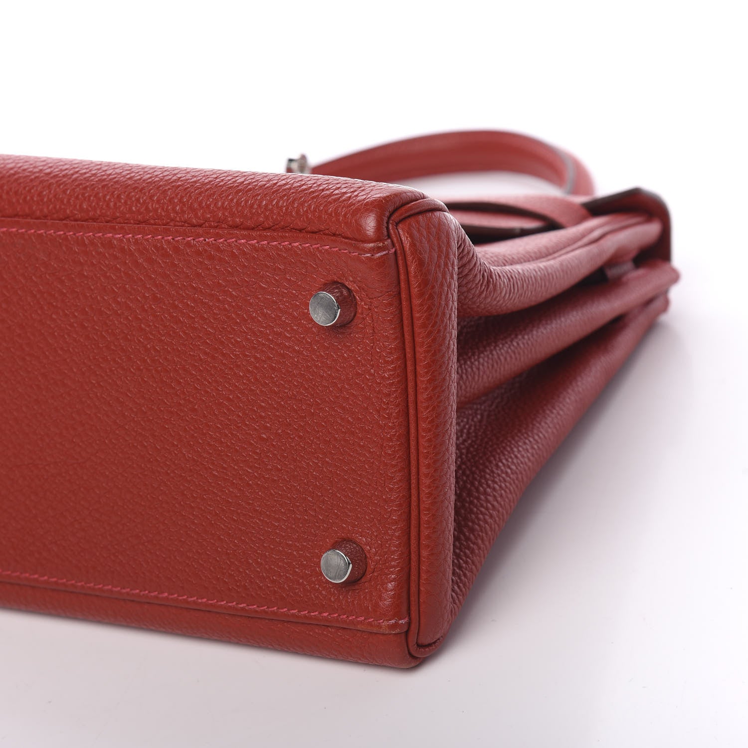 Hermes Togo Kelly Retourne 28 Rouge Vif 8 of 11