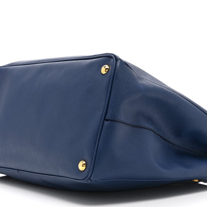 Prada Saffiano Lux Extra Large Galleria Double Zip Tote Bluette 10 of 10