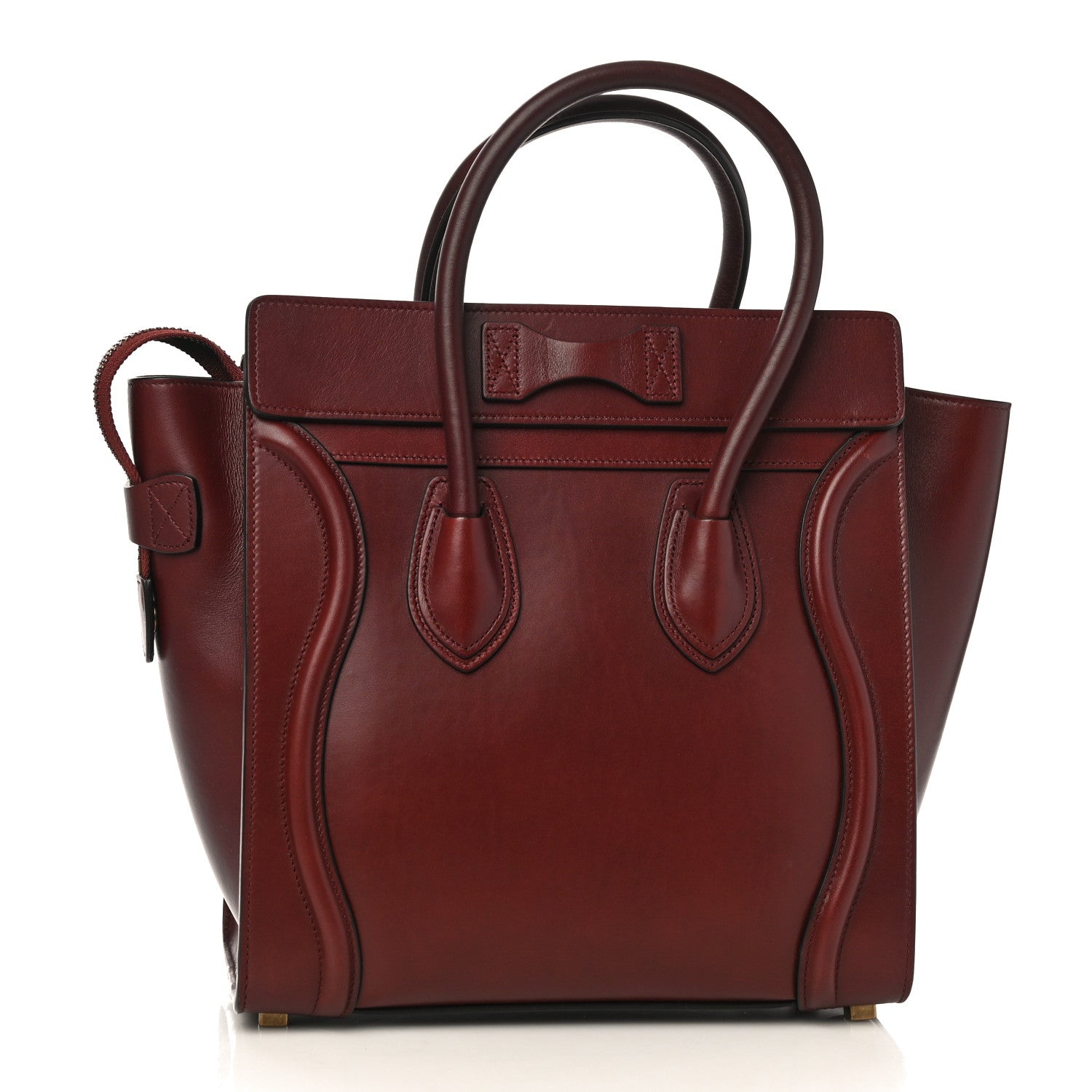 Celine Smooth Calfskin Micro Luggage Burgundy 3 of 11