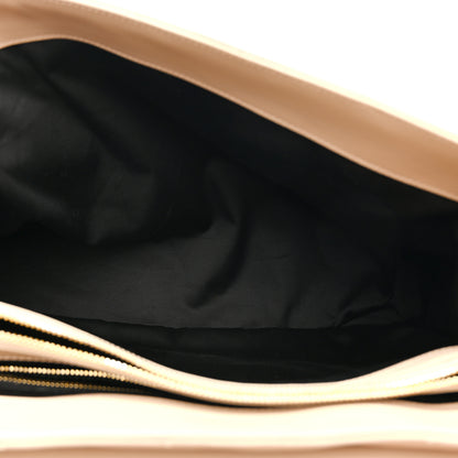 Saint Laurent Calfskin Matelasse Large Loulou Monogram Chain Satchel Dark Beige 9 of 23