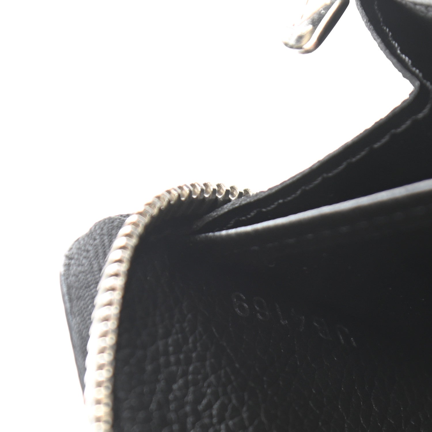 Louis Vuitton Calfskin Zippy Lockme Wallet Black 7 of 8