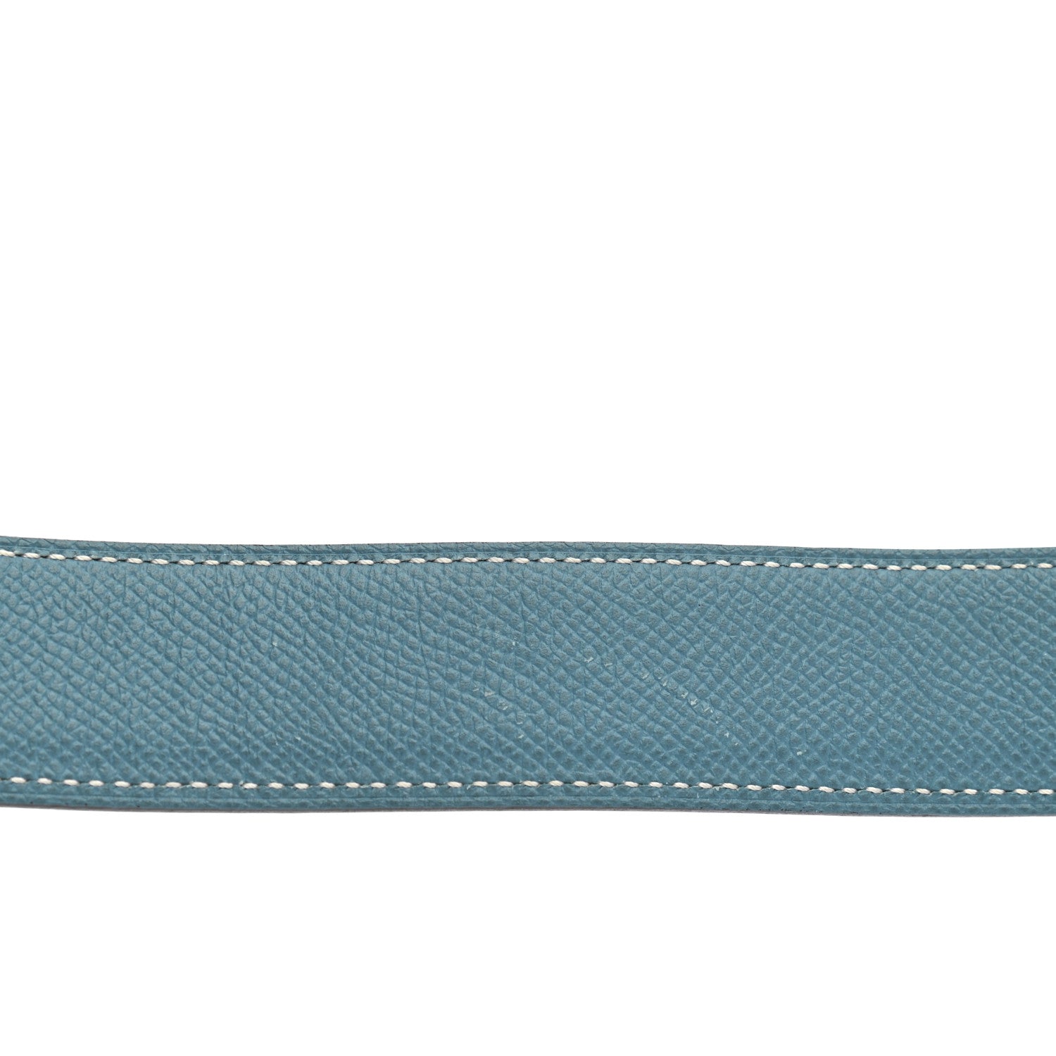 Hermes Swift Epsom 32mm H Belt Strap 100 Black Blue Jean 7 of 8