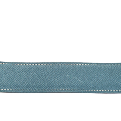 Hermes Swift Epsom 32mm H Belt Strap 100 Black Blue Jean 7 of 8