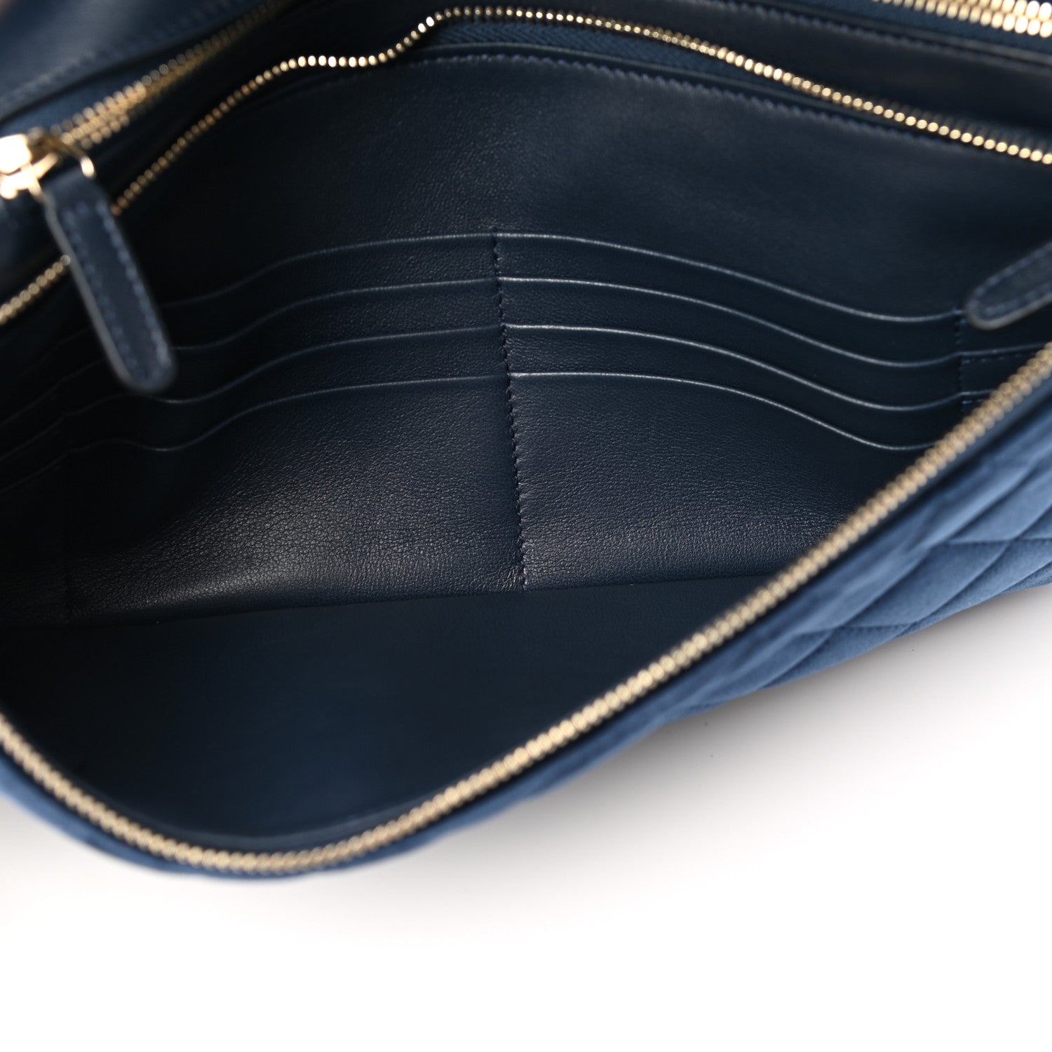 Chanel Velvet Lambskin Large 31 Pouch Navy 5 of 7