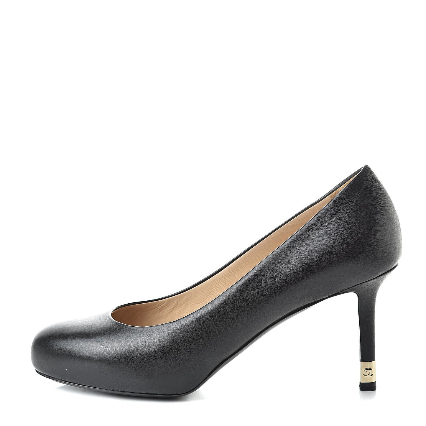 Lambskin CC Pumps 37 Black