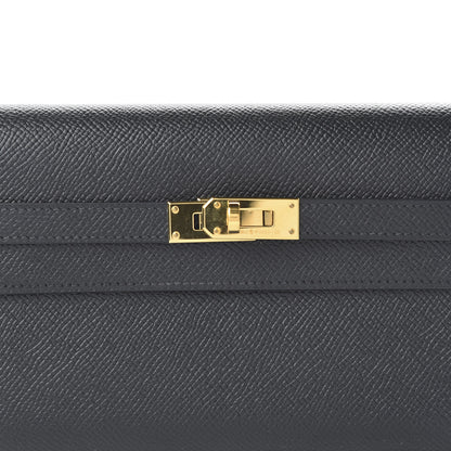 Hermes Epsom Kelly Longue Wallet Black 9 of 9