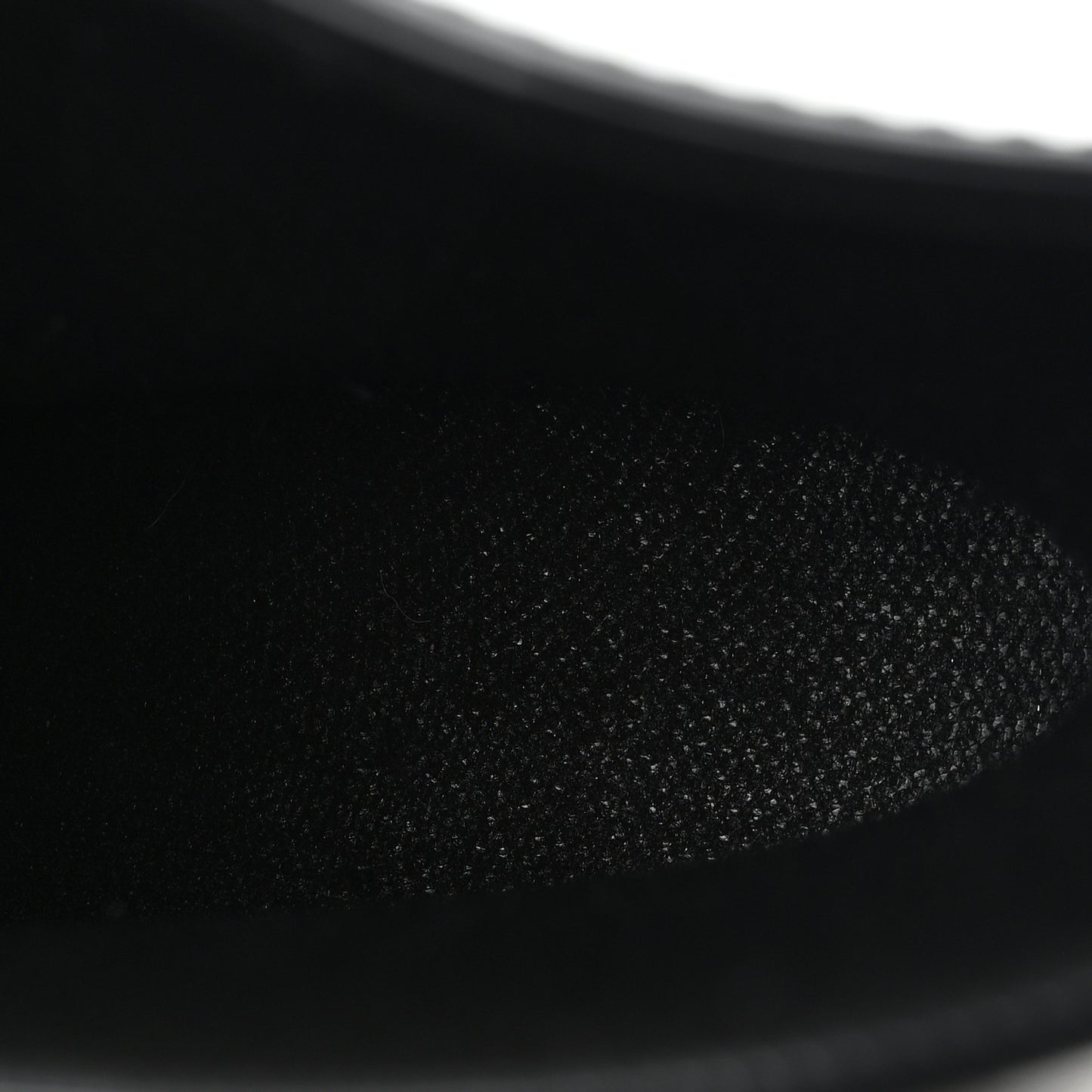 Rubber Embossed Monogram Drops Flat Half Boots 38 Black
