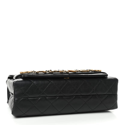 Chanel Calfskin Quilted Enchained Flap Black 4 of 9