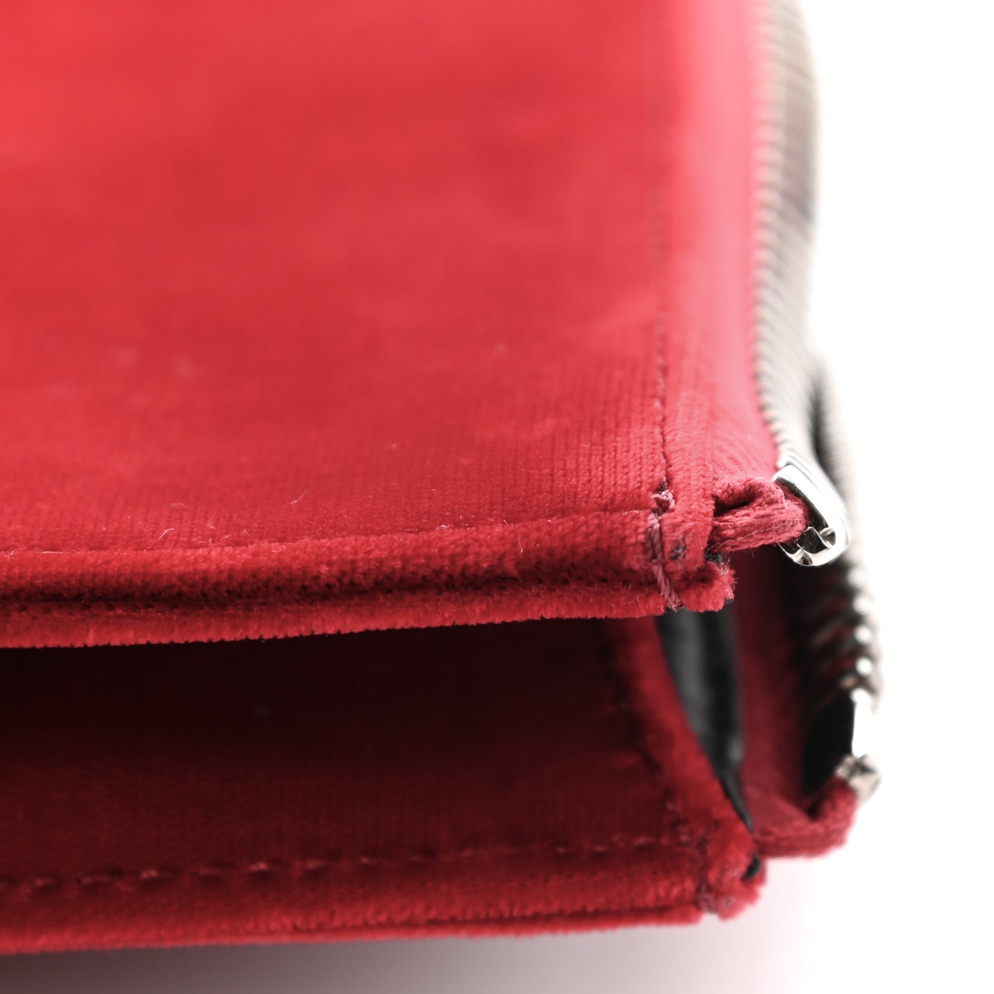 Velvet Crystal TF Clutch Dark Red