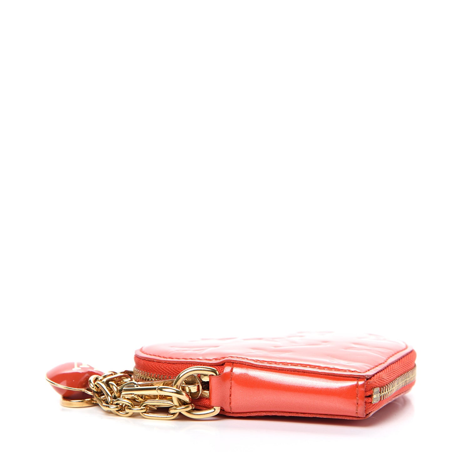 Vernis Heart Coin Purse Orange Sunset