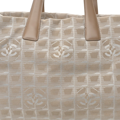 Chanel Nylon Medium Travel Tote Beige 6 of 9