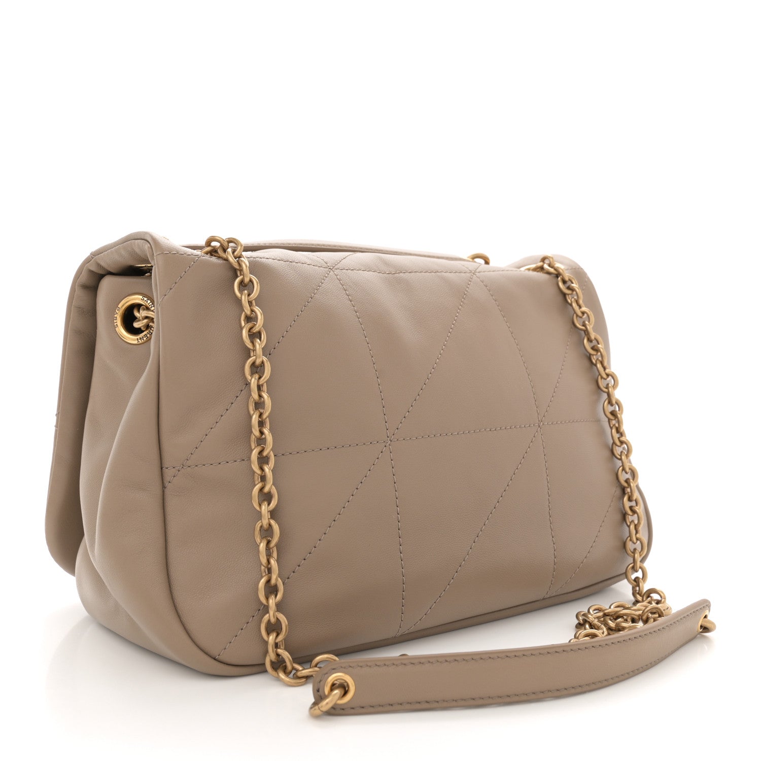 Saint Laurent Lambskin Matelasse Monogram Small Jamie 4.3 Taupe 3 of 11
