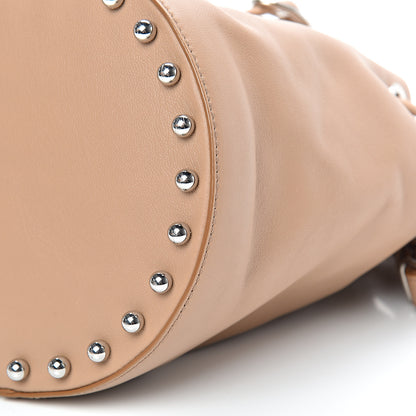 Alexander Wang Calfskin Studded Alpha Bucket Bag Latte 10 of 10