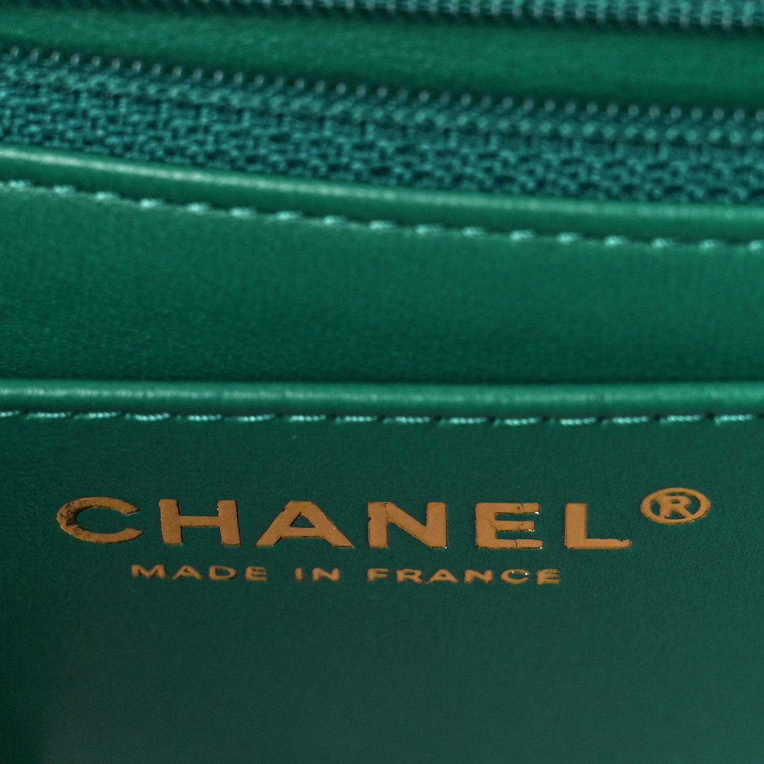 Chanel Iridescent Calfskin Quilted Mini Rectangular Flap Green 7 of 11