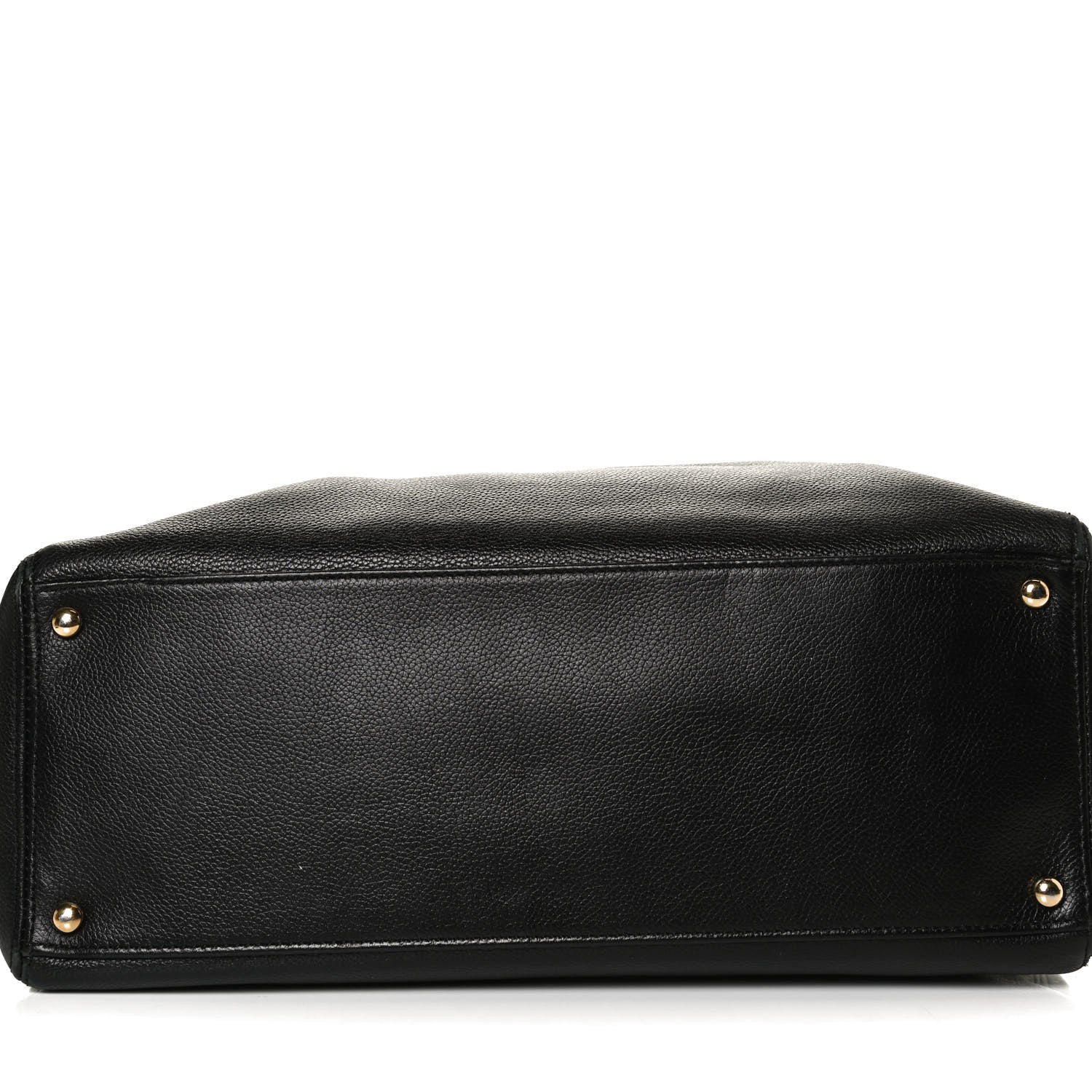 Chanel Calfskin Cerf Executive Shopper Tote Black 12 of 14