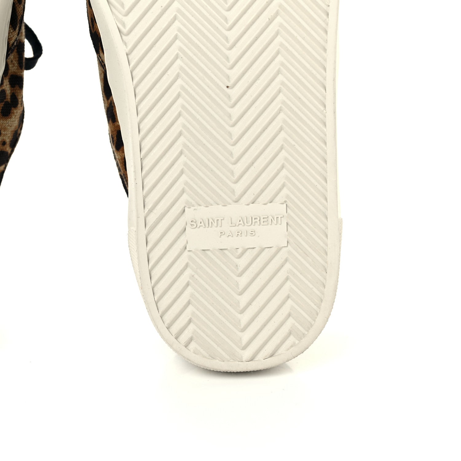Saint Laurent Canvas Leopard Print Venice Low Top Sneakers 39.5 Black 8 of 10