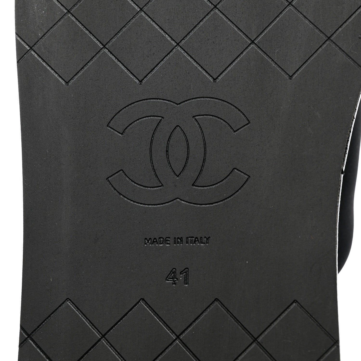 Chanel Fabric CC Mules Sandals 41 Black 8 of 10