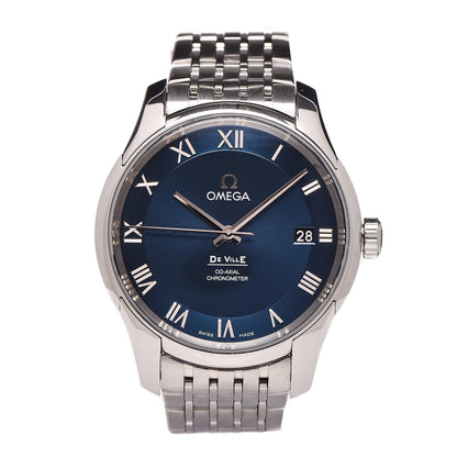 Omega Stainless Steel 41mm De Ville Chronometer Automatic Watch Blue 431.10.41.21.03.001 1 of 7
