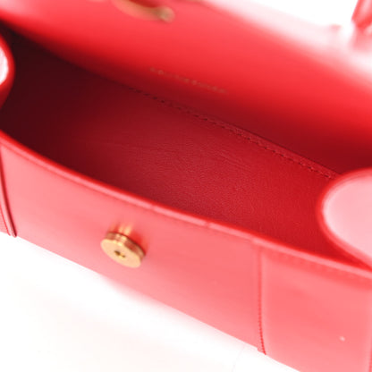 Balenciaga Shiny Box Calfskin Hourglass Top Handle Bag XS Bright Red 5 of 10