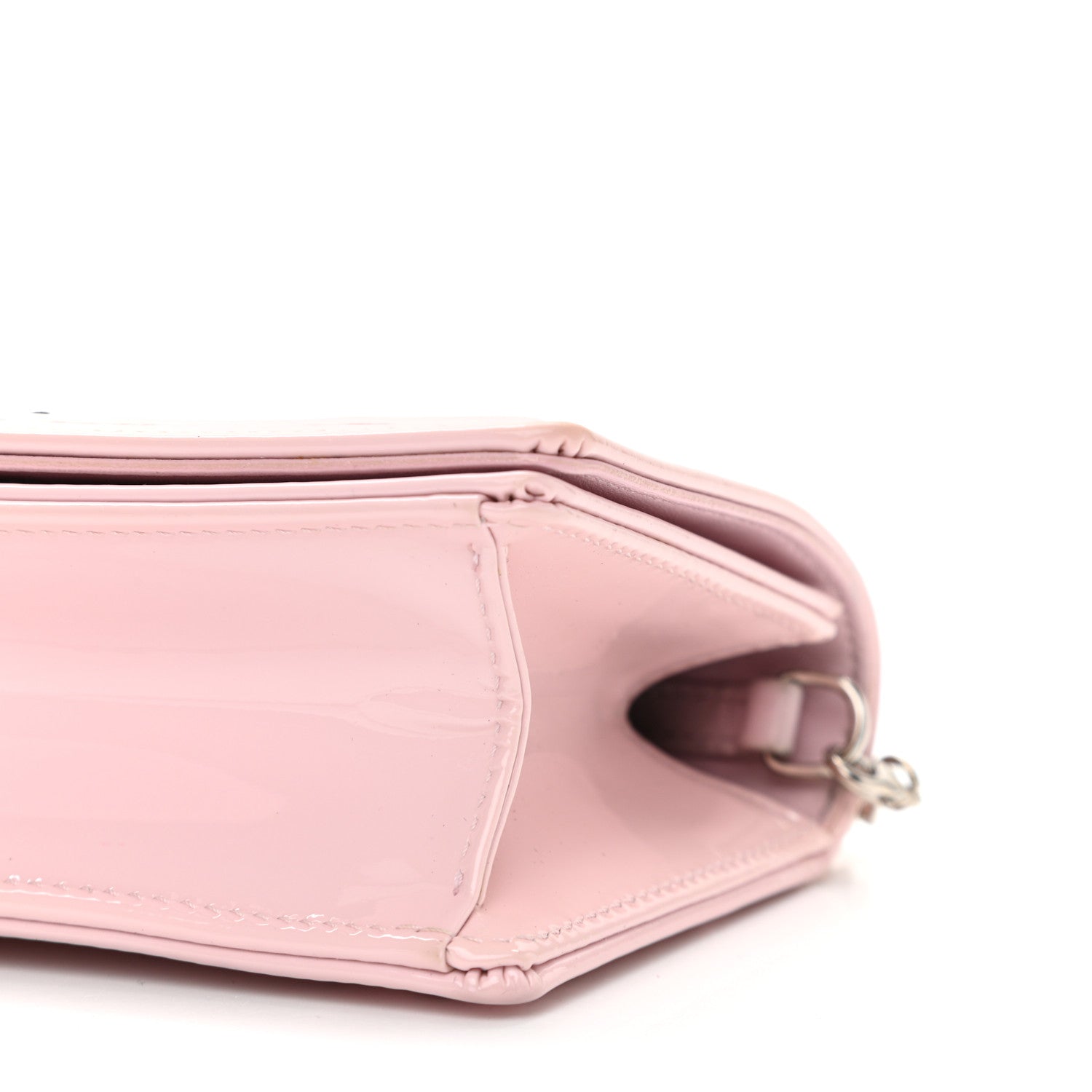Christian Dior Patent Micro-Cannage Baby Diorama Flap Bag Pale Pink 10 of 13