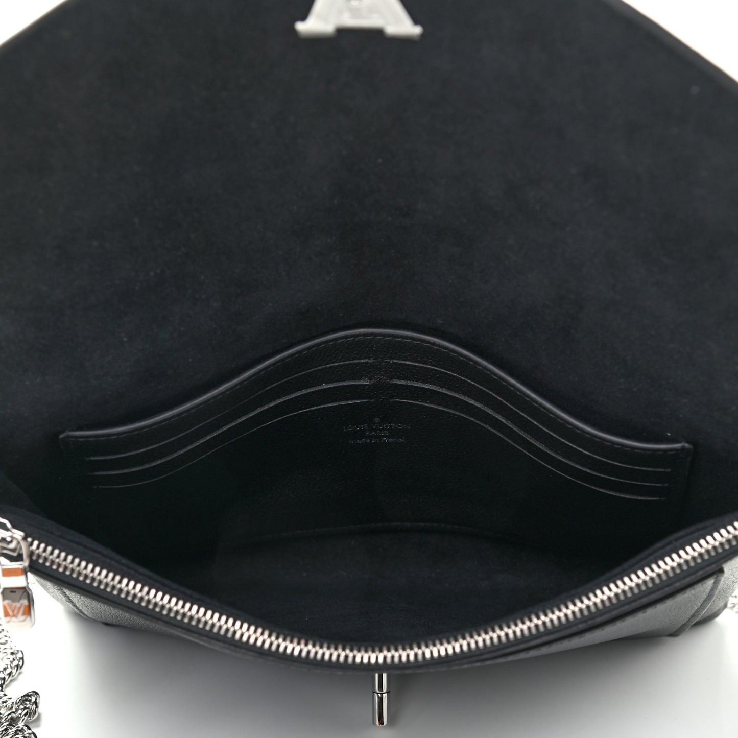 Soft Calfskin My Lockme Pochette Black