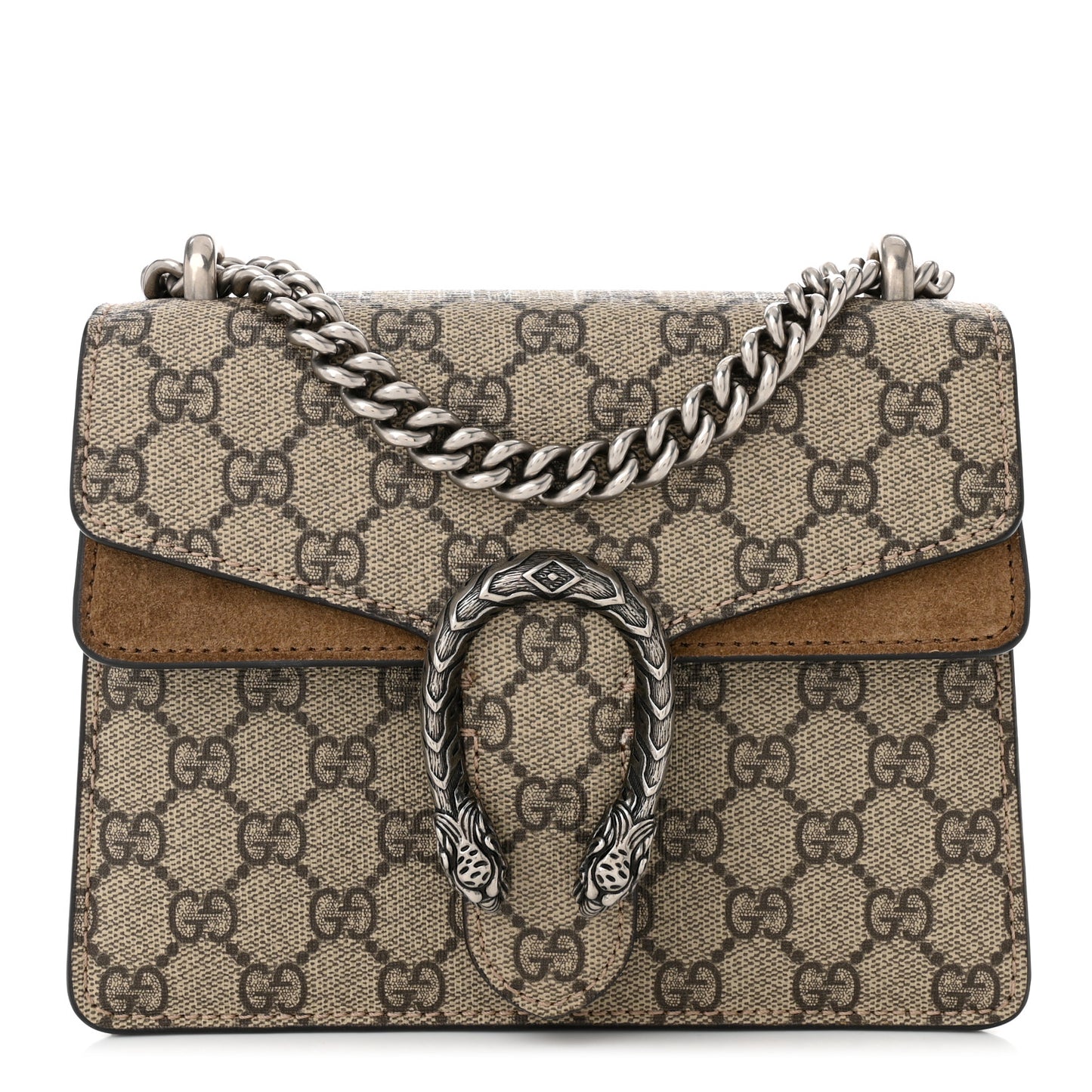 GG Supreme Monogram Mini Dionysus Shoulder Bag Taupe