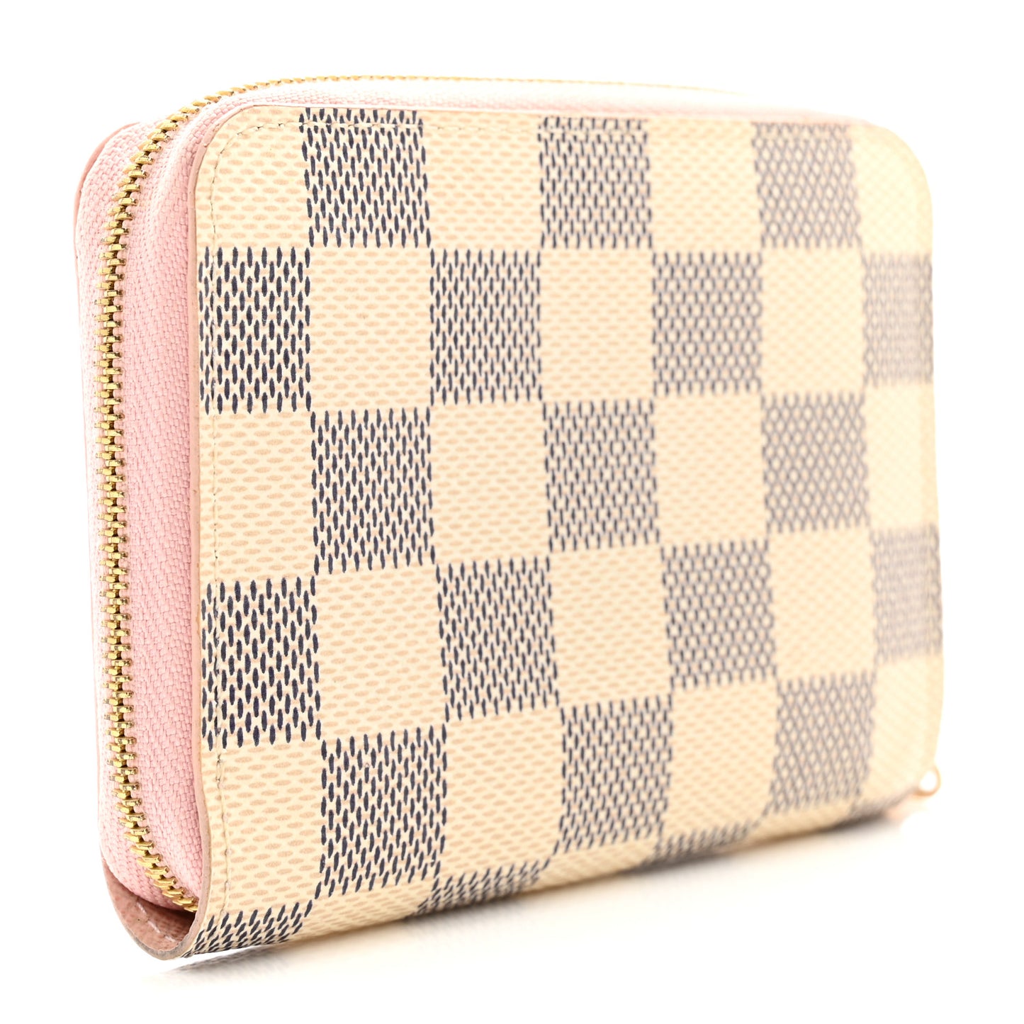 Damier Azur Zippy Coin Purse Rose Ballerine