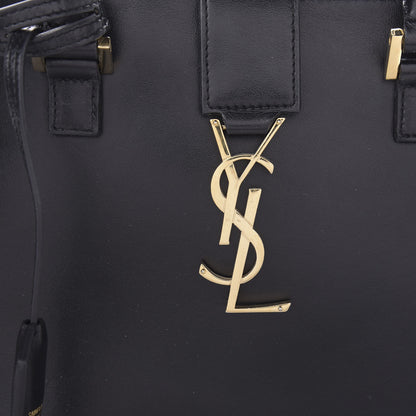 Saint Laurent Smooth Calfskin Small Monogram Cabas Black 9 of 9