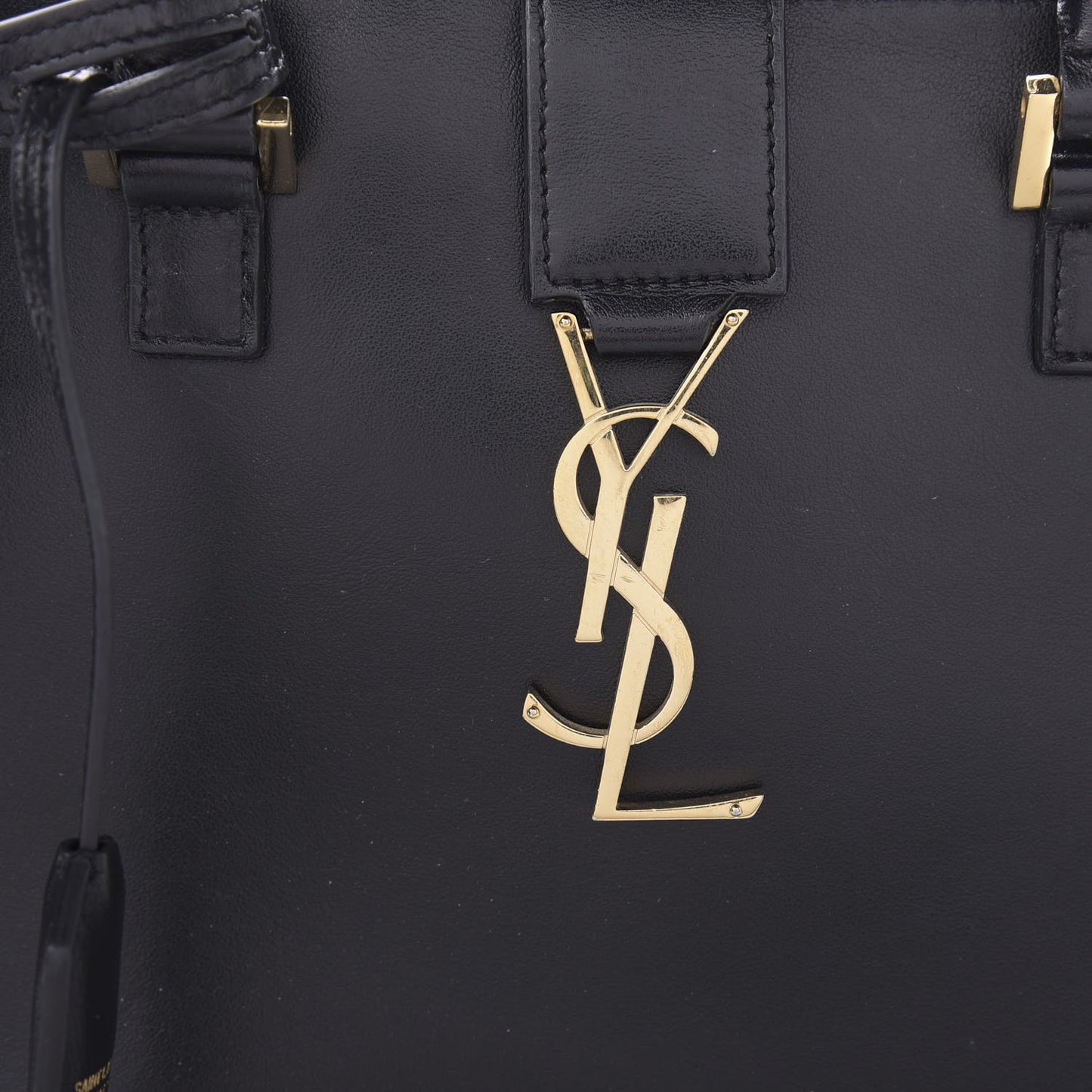 Smooth Calfskin Small Monogram Cabas Black