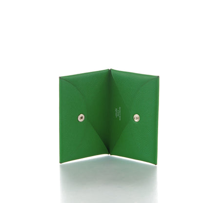 Hermes Epsom Calvi Card Case Bambou 5 of 7