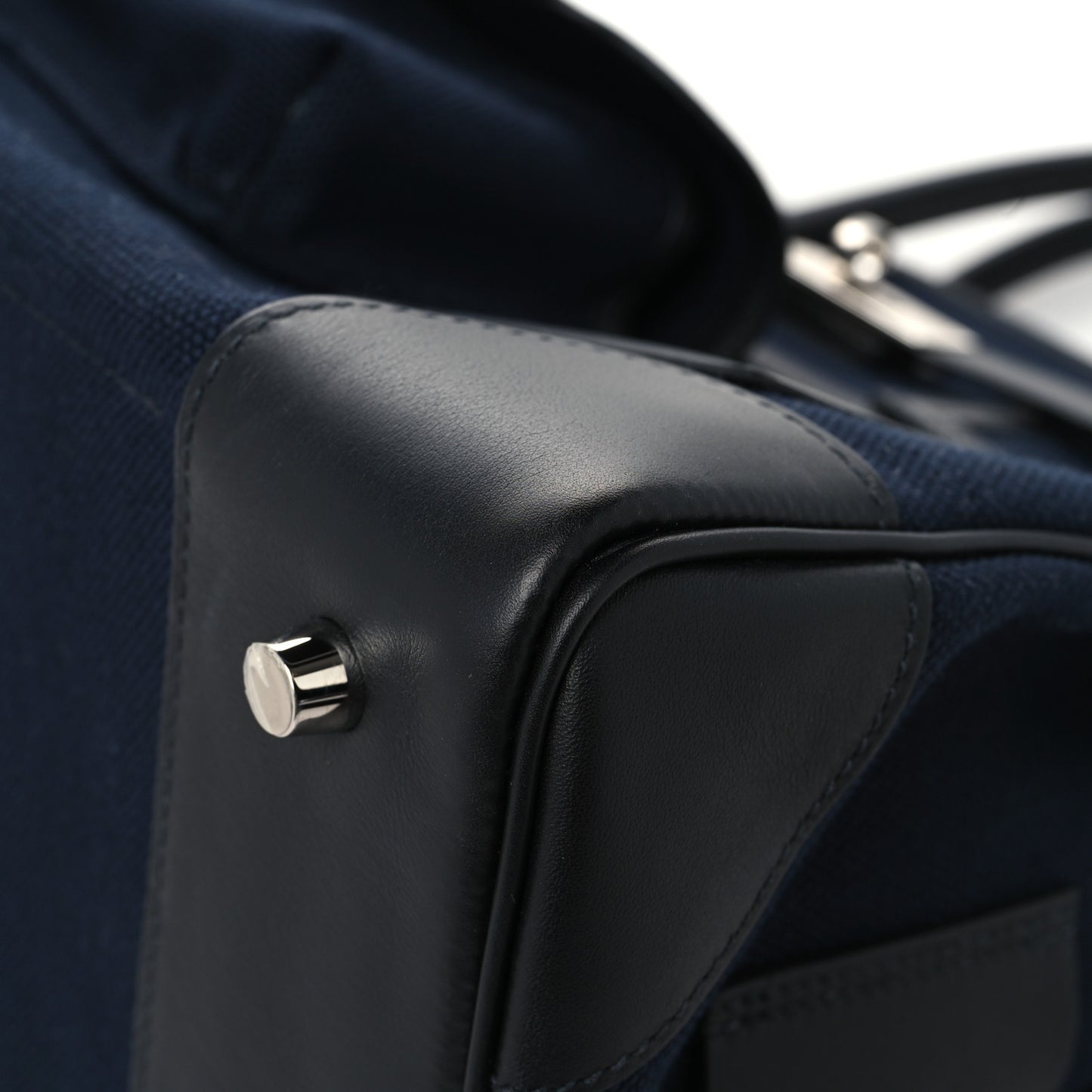 Goeland Toile Swift Cargo Birkin 35 Bleu Marine