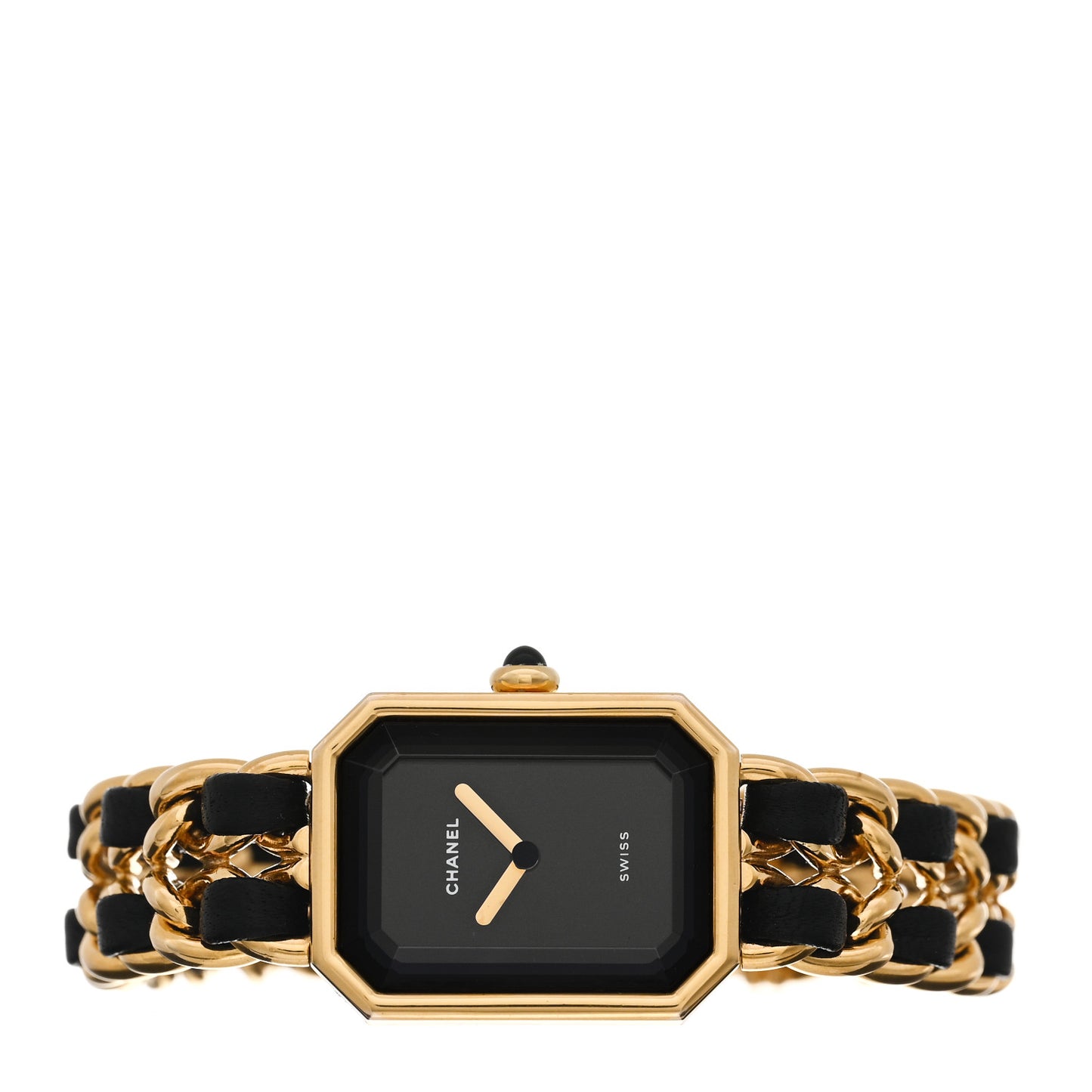 Stainless Steel Lambskin 20mm Chain Premiere Quartz Watch Gold L