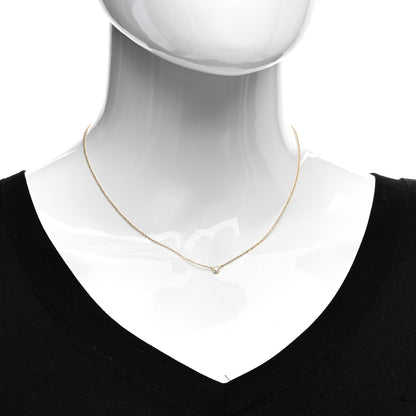 Tiffany 18K Yellow Gold Diamond .08ct Elsa Peretti Diamonds by the Yard Pendant Necklace 2 of 4