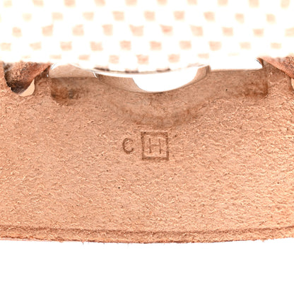 Hermes Toile Vache Calfskin Herbag 30 PM Black Natural 9 of 12