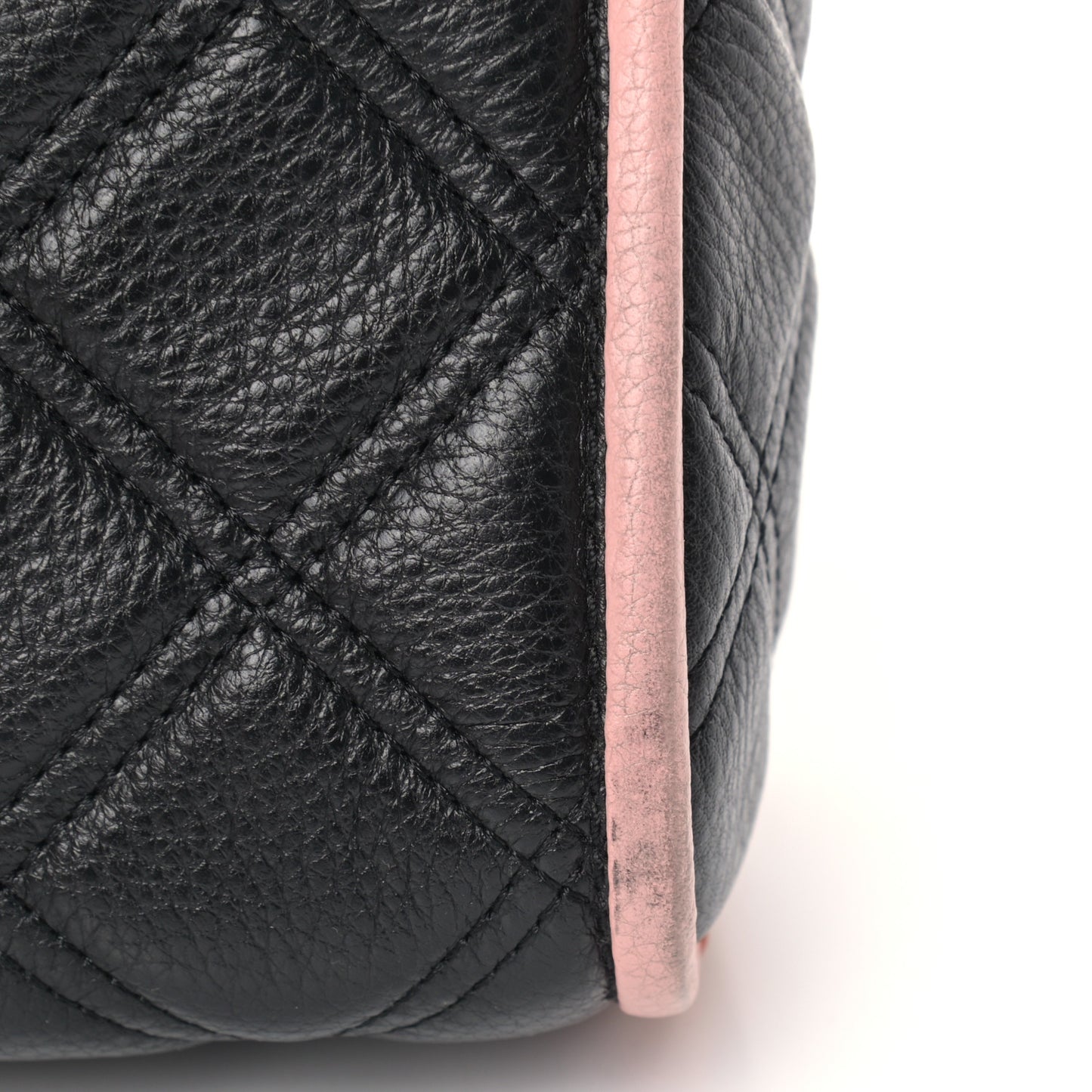 Grained Calfskin Quilted Double Stitched The Status Flap Crossbody Bag Black Multi