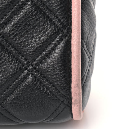 Marc Jacobs Grained Calfskin Quilted Double Stitched The Status Flap Crossbody Bag Black Multi 13 of 14