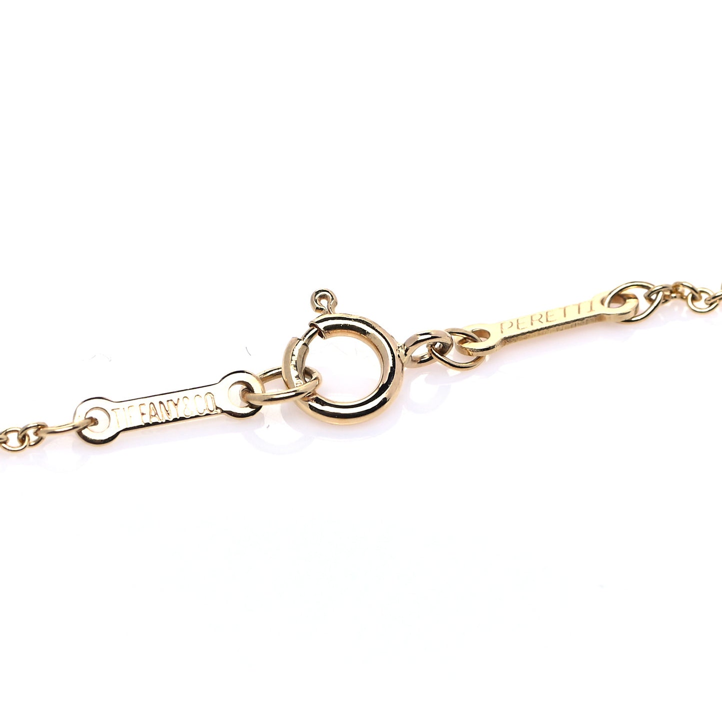 18K Yellow Gold Diamond .10ct Elsa Peretti Diamonds by the Yard Pendant Necklace