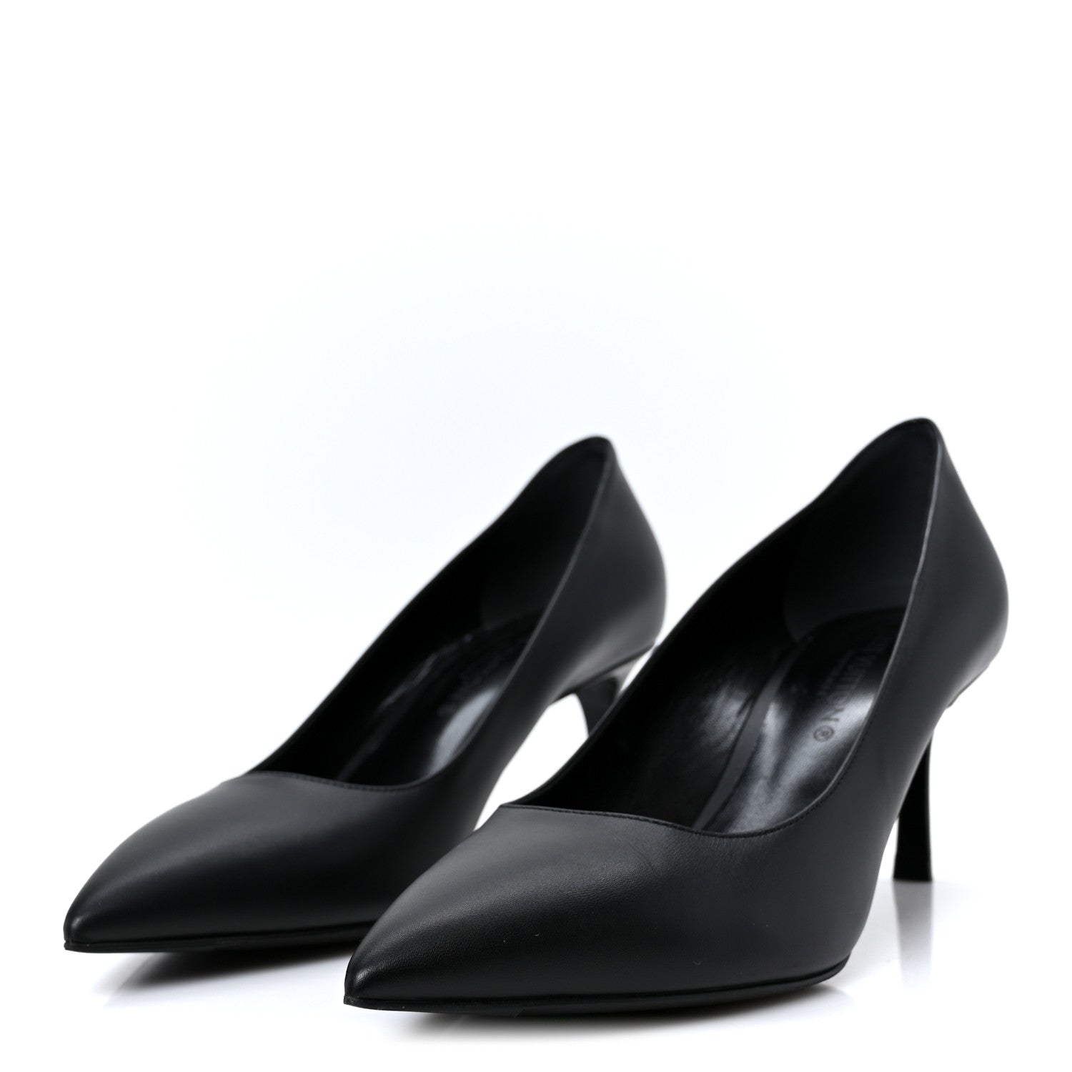 Louis Vuitton Calfskin Cherie Pumps 37.5 Black 4 of 9